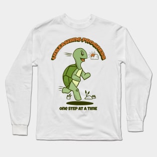 Unleashing progress one step at a time Long Sleeve T-Shirt